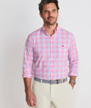 Performance Coconut Key Plaid Featherweight Shirt in Cotton Candy by Vineyard Vines