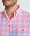 Performance Coconut Key Plaid Featherweight Shirt in Cotton Candy by Vineyard Vines