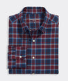Jethro Plaid Tech Twill Shirt in Crimson by Vineyard Vines