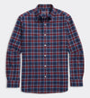 Jethro Plaid Tech Twill Shirt in Crimson by Vineyard Vines