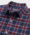 Jethro Plaid Tech Twill Shirt in Crimson by Vineyard Vines