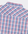 Performance Higgs Beach Plaid Backbay Shirt in Mariner by Vineyard Vines