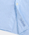 Performance Coral Reef Gingham Featherweight Shirt in Jake Blue by Vineyard Vines