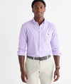Performance Coral Reef Gingham Featherweight Shirt in Lavender Sky by Vineyard Vines