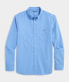 Performance Lemon Shark Gingham Featherweight Shirt in Jake Blue by Vineyard Vines