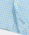 Performance Lemon Shark Gingham Featherweight Shirt in Aqua Glass by Vineyard Vines