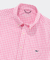 Performance Lemon Shark Gingham Featherweight Shirt in Pink Drink by Vineyard Vines