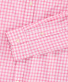 Performance Lemon Shark Gingham Featherweight Shirt in Pink Drink by Vineyard Vines