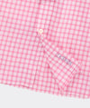 Performance Lemon Shark Gingham Featherweight Shirt in Pink Drink by Vineyard Vines