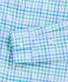 Performance Mangrove Tattersall Featherweight Shirt in Turqs by Vineyard Vines