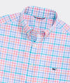 Performance Mangrove Tattersall Featherweight Shirt in Toucan by Vineyard Vines