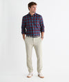 Performance Tech Twill Plaid Shirt in Coastal Crimson by Vineyard Vines