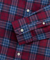Performance Tech Twill Plaid Shirt in Coastal Crimson by Vineyard Vines