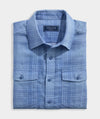 Chiller Plaid Double Cloth Shirt in Brackish Blue by Vineyard Vines