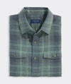 Chiller Plaid Double Cloth Shirt in Olive Dusk by Vineyard Vines