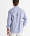 Performance Cotton Tattersall Shirt in Brackish Blue by Vineyard Vines