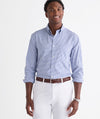 Performance Cotton Tattersall Shirt in Lavender Sky by Vineyard Vines