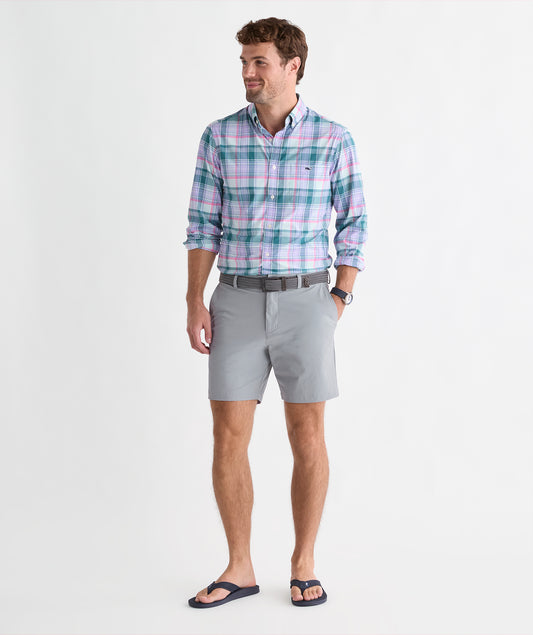 Performance Plaid Featherweight Shirt in Lowcountry Loden by Vineyard Vines