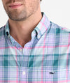 Performance Plaid Featherweight Shirt in Lowcountry Loden by Vineyard Vines