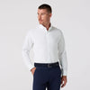 Leeward Long Sleeve Dress Shirt in White Solid by Mizzen+Main