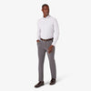Leeward Long Sleeve Dress Shirt in White Navy Mini Grid by Mizzen+Main