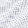 Leeward Long Sleeve Dress Shirt in White Navy Mini Grid by Mizzen+Main