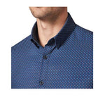 Leeward Dress Shirt in Deep Ocean Multi Dot Print by Mizzen+Main