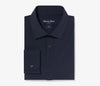 Leeward Long Sleeve Dress Shirt in Navy Solid by Mizzen+Main