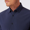 Leeward Long Sleeve Dress Shirt in Navy Solid by Mizzen+Main