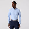 Leeward Long Sleeve Dress Shirt in Light Blue Gingham by Mizzen+Main