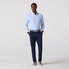 Leeward Long Sleeve Dress Shirt in Light Blue Gingham by Mizzen+Main