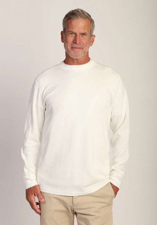 Jackson Ultra Soft-Ribbed Knit in Vintage Chalk by True Grit