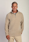 Apres Lux Chenille 1/4 Zip Pullover in Oatmeal by True Grit