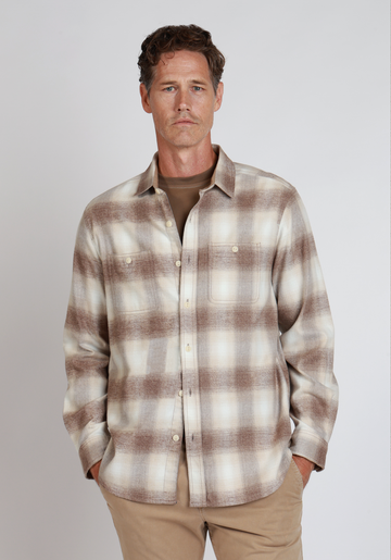 Fireside Super Brushed Flannel in Oatmeal by True Grit