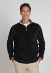 Apres Lux Chenille Quarter-Zip in Charcoal by True Grit