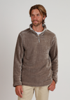 Apres Lux Chenille Quarter-Zip in Grey by True Grit