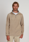 Apres Lux Chenille Quarter-Zip in Oatmeal by True Grit