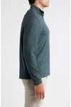 Mikey Printed Check Quarter Zip in Mallard by Johnnie-O