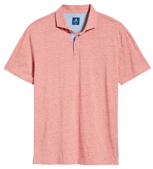 Starnes Heathered Blend Polo in Slate Rose by Johnnie-O