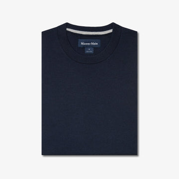 Heritage Crewneck Sweater in Navy by Mizzen+Main