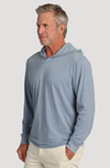 Bowery Burnout Slit Hoodie in Splash by True Grit