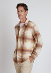 Drifter Sweater-Knit Plaid in Brown by True Grit