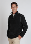 Apres Lux Chenille Quarter-Zip in Charcoal by True Grit