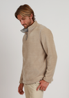 Apres Lux Chenille Quarter-Zip in Oatmeal by True Grit