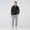 KPI Quarter Zip in Black Heather by Mizzen+Main