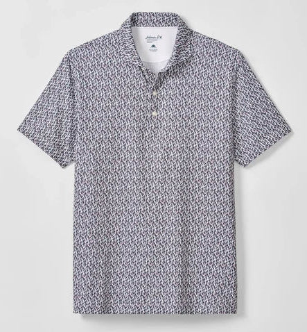 Toco Performance Jersey Polo in Black by Johnnie-O