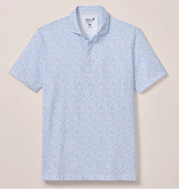 Boggings Performance Jersey Polo in Palisades Blue by Johnnie-O