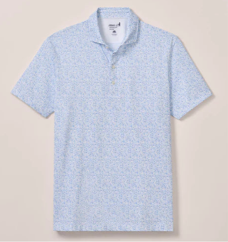 Boggings Performance Jersey Polo in Palisades Blue by Johnnie-O