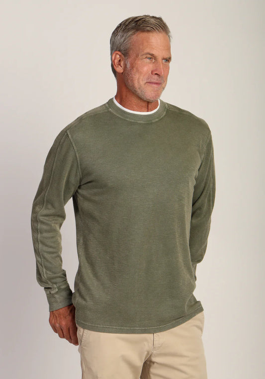 Jackson Ultra Soft-Ribbed Knit in Agave by True Grit