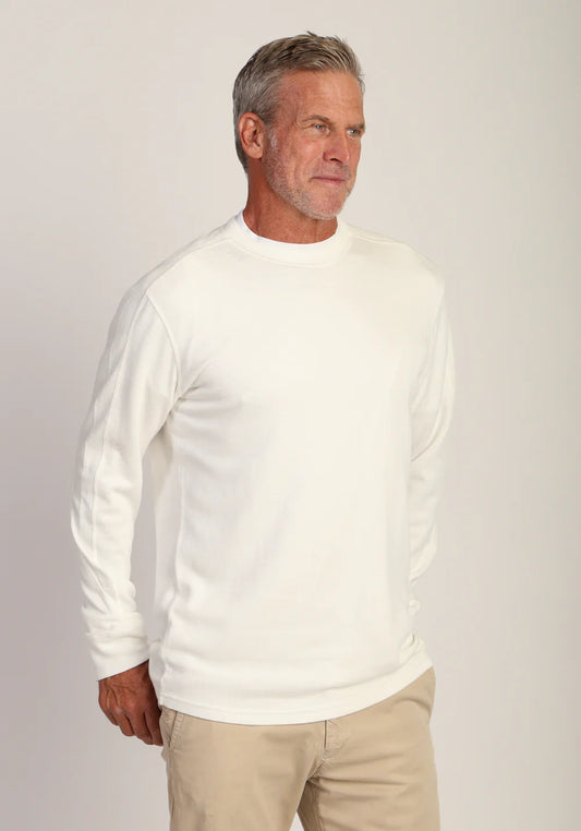 Jackson Ultra Soft-Ribbed Knit in Vintage Chalk by True Grit